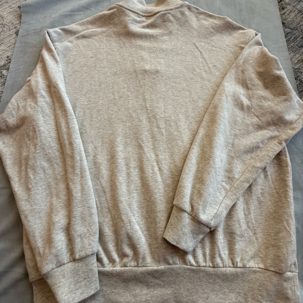 Daily Ritual Oatmeal Quarter Zip - Picture 9 of 10